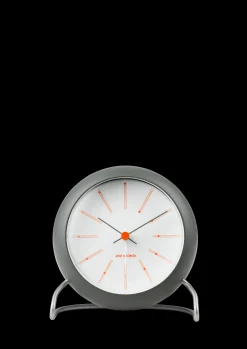 Arne Jacobsen Clocks Bankers Bordur Ø11 cm mørk grå