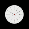 Arne Jacobsen Clocks Bankers Veggur Ø16 cm hvit/sort/rød