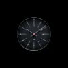 Arne Jacobsen Clocks Bankers Veggur Ø21 cm sort