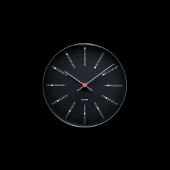 Arne Jacobsen Clocks Bankers Veggur Ø21 cm sort
