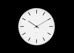 Arne Jacobsen Clocks City Hall Veggur Ø29 cm hvit/sort