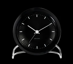 Arne Jacobsen Clocks City Hall Bordur Ø11 cm sort
