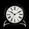 Arne Jacobsen Clocks Roman Bordur Ø11 cm hvit/sort