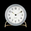 Arne Jacobsen Clocks Station Bordur Ø11 cm grå/hvit