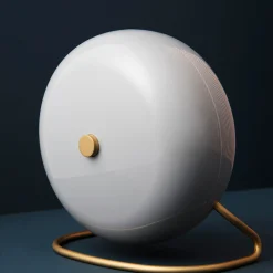 Arne Jacobsen Clocks Station Bordur Ø11 cm grå/hvit