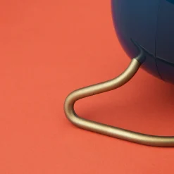 Arne Jacobsen Clocks Station Bordur Ø11 cm petroleum/hvit