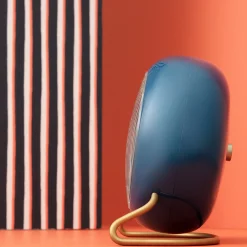 Arne Jacobsen Clocks Station Bordur Ø11 cm petroleum/hvit