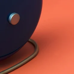 Arne Jacobsen Clocks Station Bordur Ø11 cm petroleum/hvit