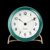 Arne Jacobsen Clocks Station Bordur Ø11 cm grønn/hvit