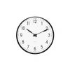 Arne Jacobsen Clocks Station Veggur Ø16 cm hvit/sort