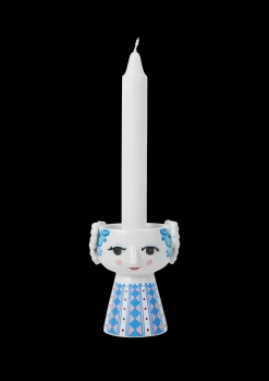 Bjørn Wiinblad Eva Lysestake H9.5 cm blå - Kjøp her