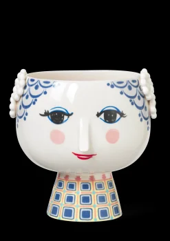 Bjørn Wiinblad Eva Potteskjuler på fot Ø21 cm blå