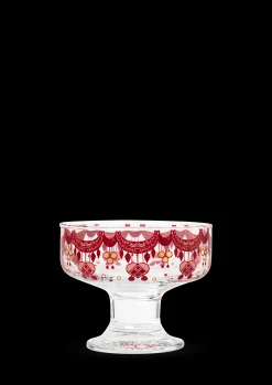 Bjørn Wiinblad Guirlande Bowl on stand Ø10.5 cm rød 4 stk.