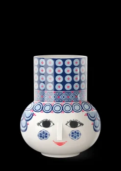 Bjørn Wiinblad Olga Vase H20 cm blå