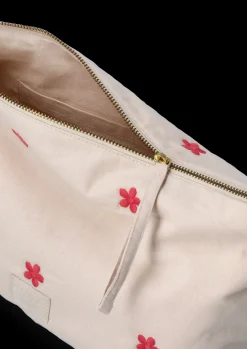 Daisy Karla Toalettveske 30x10x20 cm – Sand/Rød fra JUNA