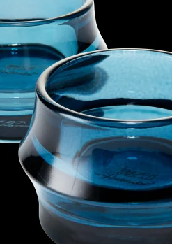 Holmegaard ARC Telyslykt Ø7.2 cm mørk blå 2 stk. - Kjøp her