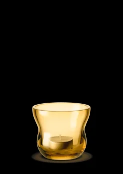 Holmegaard Calabas Telyslykt Ø8.5 cm amber