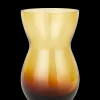 Holmegaard Calabas Vase Duo H21 burgundy/amber