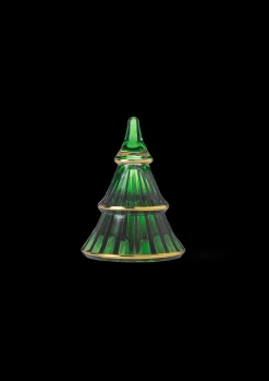 Holmegaard Fairytales Juletre Grønn med gull medium