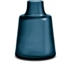 Holmegaard Flora Vase kort hals H24 mørk blå
