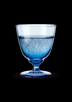 Holmegaard Flow Glass med stett 35 cl blå