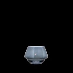 Holmegaard Flow Telyslykt Ø10 cm blå