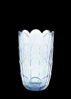 Holmegaard Lily Vase H19 cm blue iris - Kjøp med oss