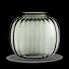 Holmegaard Primula Oval Vase H17.5 smoke