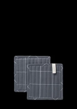 Holmegaard Textiles Gamma Gryteklut 22x22 cm grå 2 stk.