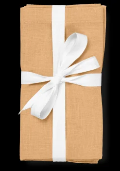 JUNA Basic stoffservietter, oker, 45 x 45 cm, 4 stk. – Kjøp her