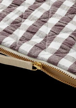 JUNA Bæk&Bølge Dalila Toiletbag 20x14 cm Chocolate/Hvit