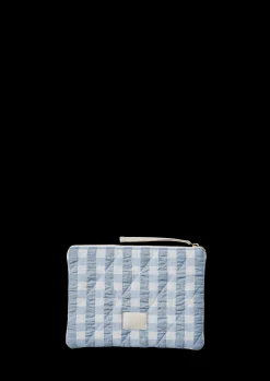 JUNA Bæk&Bølge Dalila Toiletbag 20x14 cm Lys blå/Hvit