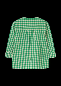 JUNA Bæk&Bølge Irene shirt S/M grønn/sand - Kjøp nå