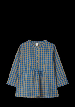 JUNA Bæk&Bølge Irene shirt S/M blå/oker