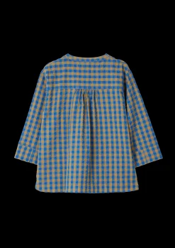 JUNA Bæk&Bølge Irene shirt S/M blå/oker