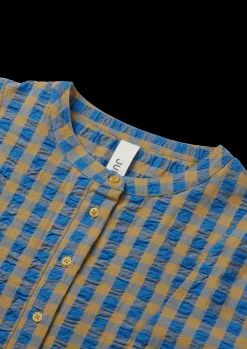 JUNA Bæk&Bølge Irene shirt S/M blå/oker