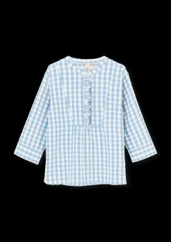 JUNA Bæk&Bølge Irene shirt XS lys blå/hvit