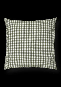 JUNA Bæk&Bølge Putetrekk 63x60 cm grønn/hvit DK