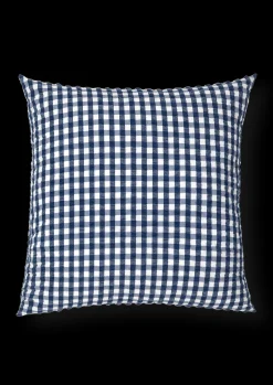 JUNA Bæk&Bølge Putetrekk 63x60 cm mørk blå/hvit DK