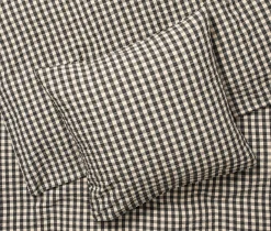 JUNA Bæk&Bølge Sengetøy 150x210 cm svart/sand SE - Kjøp her