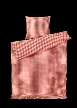 JUNA Bæk&Bølge Sengetøy 150x210 cm rød/gul SE