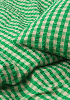 JUNA Bæk&Bølge Sengetøy 140x200 cm grønn/sand DK