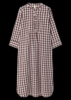 JUNA Bæk&Bølge Sonja dress XS chocolate/hvit