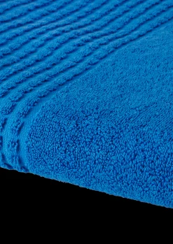 JUNA Check Håndkle 70x140 cm blå