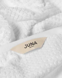 JUNA Check Håndkle 50x100 cm hvit