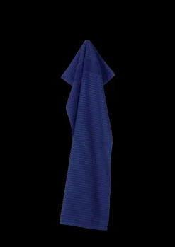 JUNA Check Håndkle 50x100 cm marineblå