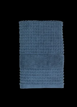 JUNA Check Håndkle 50x100 cm mørk blå