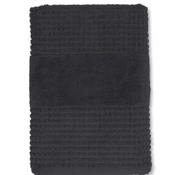 JUNA Check Håndkle 70x140 cm mørk grå