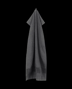 JUNA Check Håndkle 70x140 cm mørk grå