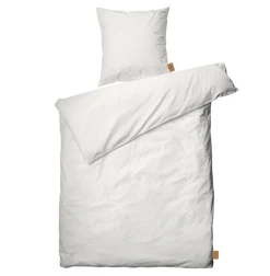 JUNA Cube Sengetøy 220x220 cm mørk grå SE